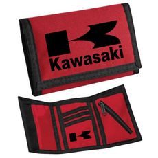 MOTO PENĚŽENKA S MOTIVEM KAWASAKI 1 - ČERVENÁ