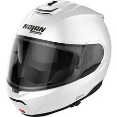 NOLAN N100-6 CLASSIC METAL WHITE N-COM 5