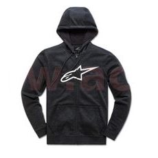 MIKINA AGELESS II FLEECE, ALPINESTARS (ČERNÁ/BÍLÁ)