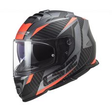 LS2 FF800 STORM RACER TITANIUM FLUO ORANGE