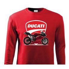 PÁNSKÁ MIKINA S MOTIVEM DUCATI 1098 - ČERVENÁ
