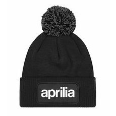 ZIMNÍ ČEPKA S BAMBULÍ A MOTIVEM APRILIA