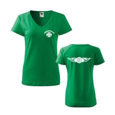 DÁMSKÉ TRIKO S MOTIVEM CHOPPERS - ZELENÉ