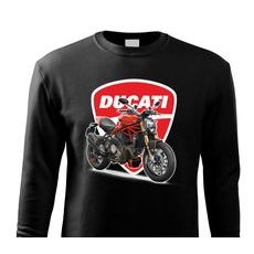 PÁNSKÁ MIKINA S MOTIVEM DUCATI 797 MONSTER - ČERNÁ
