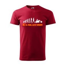 PÁNSKÉ TRIKO S MOTIVEM EVOLUTION CHOPPERS - ČERVENÉ