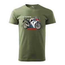 PÁNSKÉ TRIKO S MOTIVEM HONDA CBR FIREBLADE - KHAKI