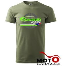 Pánské klubové tričko Kawasaki Bikers CZ - Khaki