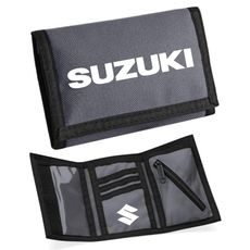 MOTO PENĚŽENKA S MOTIVEM SUZUKI - ŠEDÁ