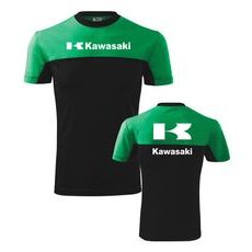 PÁNSKÉ TRIKO S MOTIVEM KAWASAKI 1 - ZELENO/ČERNÉ