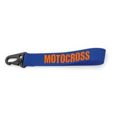 KLÍČENKA S MOTIVEM MOTOCROSS - MODRÁ