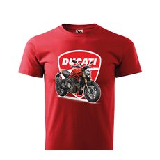 PÁNSKÉ TRIKO S MOTIVEM DUCATI 797 MONSTER - ČERVENÉ