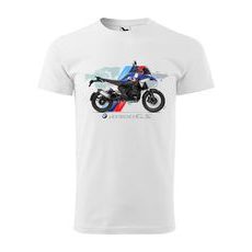 PÁNSKÉ TRIKO S MOTIVEM BMW R 1300 GS - BÍLÉ