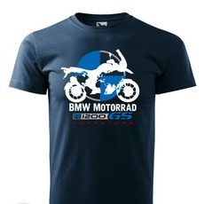 PÁNSKÉ TRIKO S MOTIVEM BMW R 1200 GS ADVENTURE 1 - TMAVĚ MODRÉ