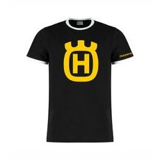 PÁNSKÉ TRIKO S MOTIVEM HUSQVARNA - ČERNÉ