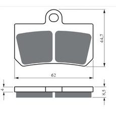 BRZDOVÉ DESTIČKY GOLDFREN 417 AD OFF-ROAD FRONT