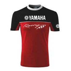 PÁNSKÉ TRIKO S MOTIVEM YAMAHA RACING - ČERNÁ/ČERVENÁ