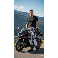 KALHOTY NA MOTORKU CLOVER VENTOURING BLACK/GREY