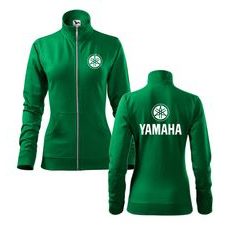 DÁMSKÁ MIKINA NA ZIP S MOTIVEM YAMAHA 1 - ZELENÁ