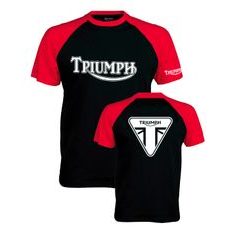PÁNSKÉ TRIKO S MOTIVEM TRIUMPH 1 - ČERVENO/ČERNÉ