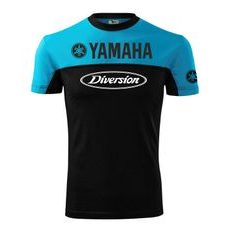 PÁNSKÉ TRIKO S MOTIVEM YAMAHA DIVERSION - TYRKYSOVÁ/ČERNÁ