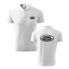 DÁMSKÉ POLO S MOTIVEM JAWA - BÍLÉ