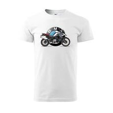 PÁNSKÉ TRIKO S MOTIVEM BMW GS 850 - BÍLÉ