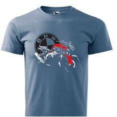 PÁNSKÉ TRIKO S MOTIVEM BMW K1300R - DENIM