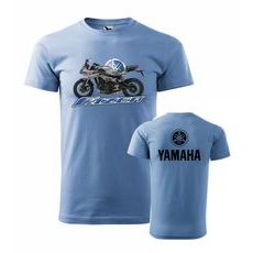 PÁNSKÉ TRIKO S MOTIVEM YAMAHA FAZER FZ9 - SVĚTLE MODRÁ