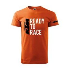 PÁNSKÉ TRIKO S MOTIVEM KTM READY TO RACE 1 - ORANŽOVÉ