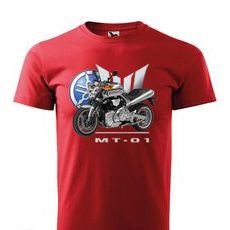 PÁNSKÉ TRIKO S MOTIVEM YAMAHA MT-01 - ČERVENÁ
