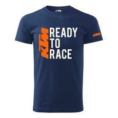 PÁNSKÉ TRIKO S MOTIVEM KTM READY TO RACE 1 - TMAVĚ MODRÉ