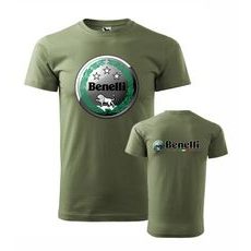 PÁNSKÉ TRIKO S MOTIVEM BENELLI - KHAKI