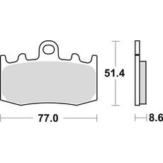 BRZDOVÉ DESTIČKY TRW MCB748SV
