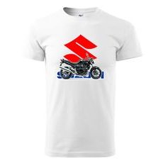 PÁNSKÉ TRIKO S MOTIVEM SUZUKI BANDIT 2 - BÍLÉ