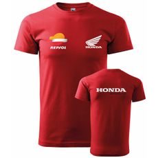 PÁNSKÉ TRIKO S MOTIVEM HONDA REPSOL - ČERVENÉ