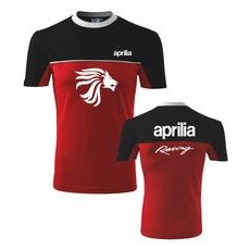 PÁNSKÉ TRIKO S MOTIVEM APRILIA 1 - ČERNO/ČERVENÉ