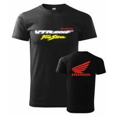 PÁNSKÉ TRIKO S MOTIVEM HONDA VTR 1000 FIRESTORM - ČERNÉ