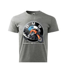 PÁNSKÉ TRIKO S MOTIVEM BMW K1300R MOTORRAD - ŠEDÉ