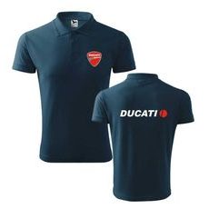 DÁMSKÉ POLO S MOTIVEM DUCATI - TMAVĚ MODRÉ