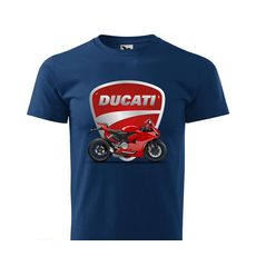 PÁNSKÉ TRIKO S MOTIVEM DUCATI PANIGALE - MODRÉ