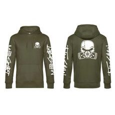 PÁNSKÁ MIKINA S KAPUCÍ A MOTIVEM YAMAHA MOTOSPORT - KHAKI