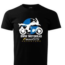 PÁNSKÉ TRIKO S MOTIVEM BMW F 800 GS ADVENTURE 1 - ČERNÉ
