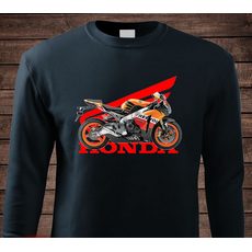 PÁNSKÁ MIKINA S MOTIVEM HONDA CBR REPSOL - TMAVĚ MODRÁ