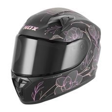 DĚTSKÁ PŘILBA NA MOTORKU NOX N731 KID SPRING ČERNÁ MATNÁ
