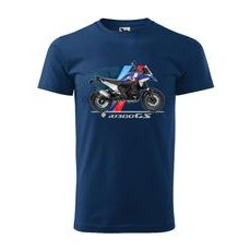 PÁNSKÉ TRIKO S MOTIVEM BMW R 1300 GS - TMAVĚ MODRÉ