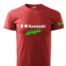 PÁNSKÉ TRIKO S MOTIVEM KAWASAKI NINJA 1 - ČERVENÉ