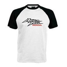 PÁNSKÉ TRIKO S MOTIVEM HONDA AFRICA 3 - ČERNO/BÍLÉ