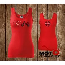 DÁMSKÉ TÍLKO MOTOGARÁŽ LIMITED EDITION MOTOCROSS - ČERVENÉ