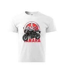 PÁNSKÉ TRIKO S MOTIVEM YAMAHA FAZER 1 - BÍLÁ