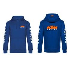 PÁNSKÁ MIKINA S KAPUCÍ A MOTIVEM KTM RACING 2 - KRÁLOVSKY MODRÁ